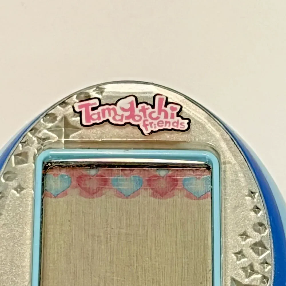 Tamagotchi Bandai Friends Silver Blue Gem Stars English Virtual Pet Tested 2014